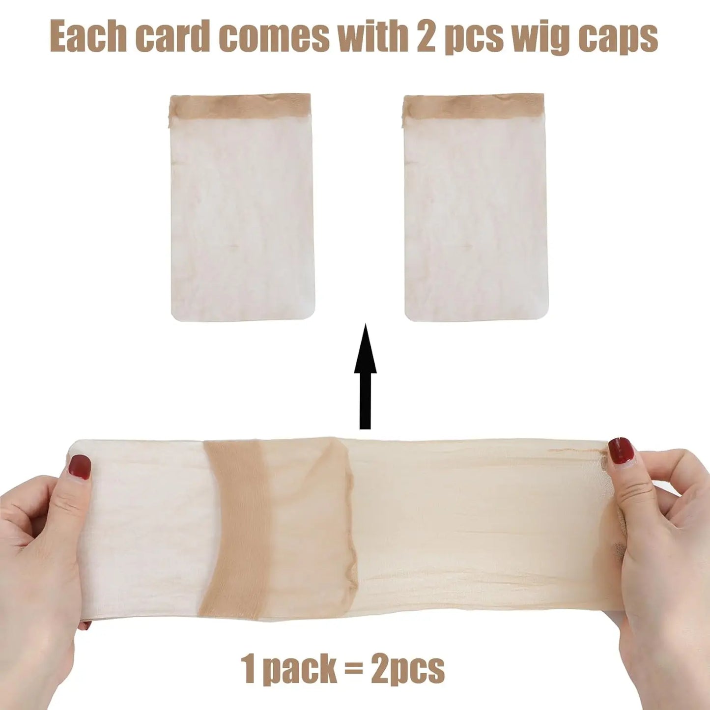 HD Invisible Wig Cap for Women – Ultra-Thin Stretchy Nylon Stocking Cap for Lace Front Wigs, Sheer Breathable Hair Net