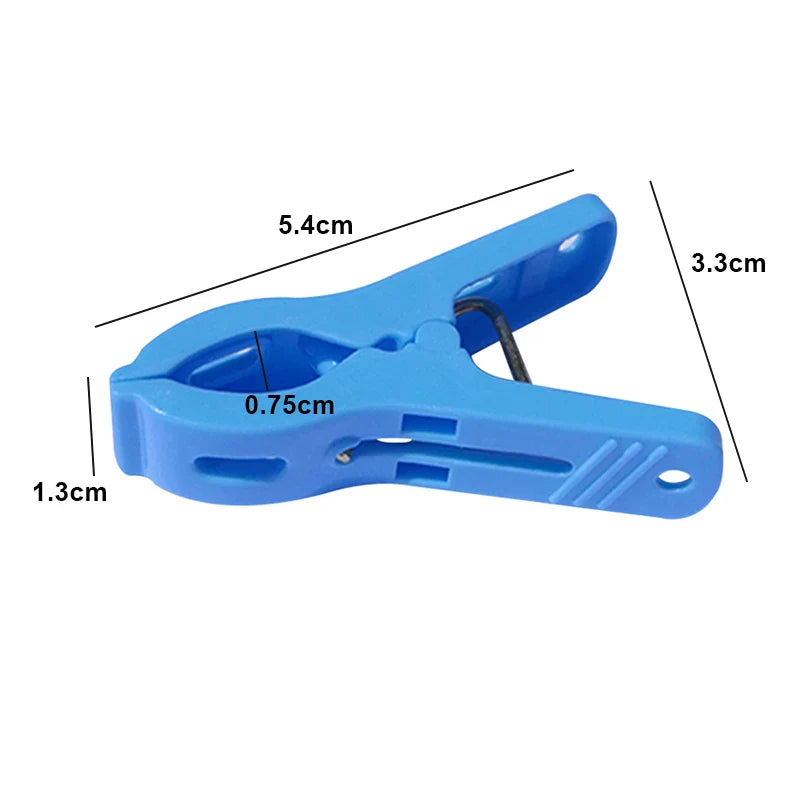 24PCS Plastic Clothes Clips – Strong Load-Bearing Pegs for Hangers, Drying Quilts & Clothes
