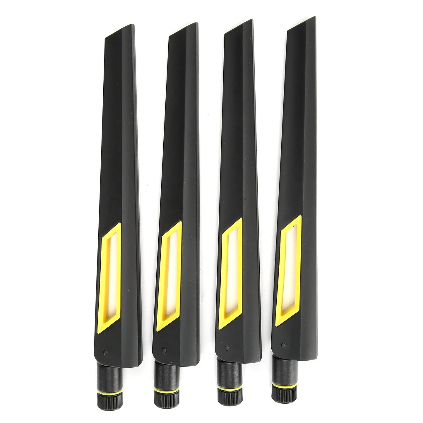 4-Piece Dual-Band Router Antenna Set – 10dB SMA Replacement for RT-AC68U, EX6200, AC15, AC88U, AC3200, AC66U, AX88U