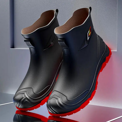 2024 Men's Waterproof Water Boots — Non-Slip Rubber Work Shoes for Outdoor Rain, Camping & Fishing