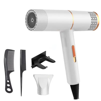 Anion Professional Hair Dryer — High-Speed Electric Turbine with Fast Drying & Thermostat