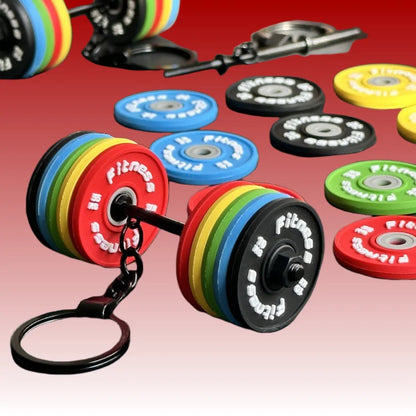 2025 Silicone Barbell Dumbbell Keychain – DIY Gym Gift for Fitness Lovers & Trainers