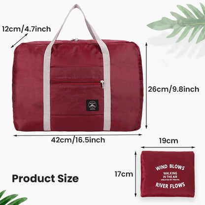 2-Pack Foldable Travel Duffel Bags – Airlines Carry-On, Weekender & Gym Tote for Men and Women