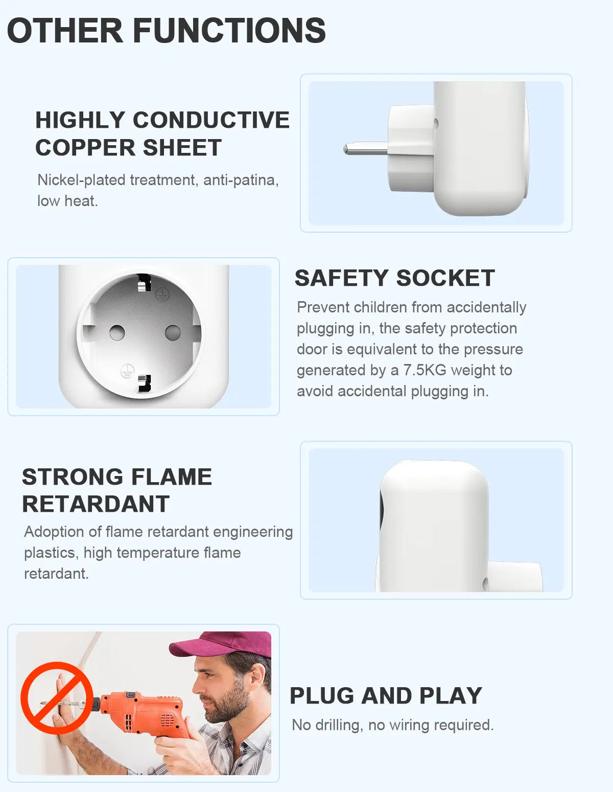 Smart WiFi Thermostat Plug – Tuya Wireless Temperature Controller for Boiler, Fan, Heating & Cooling, Alexa & Google Home Compatible