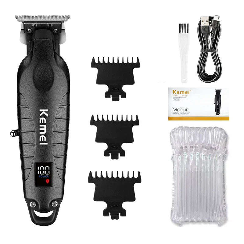 Kemei Hair Clipper Kit — Electric Trimmer & Shaver for Men, KM-2290/2293/1102