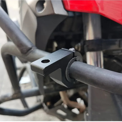 Adjustable Motorcycle Headlight Mount Bracket - 19mm-26mm Motorbike Lamp Holder Support Spotlight Installation Accessory