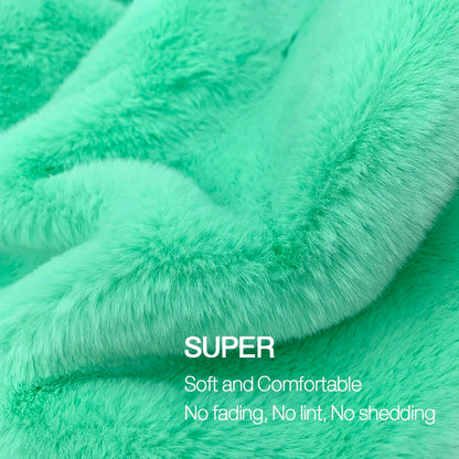 Sewbato Super Soft Artificial Rabbit Fur Fabric – 50x50cm Plush DIY Garment & Craft Material