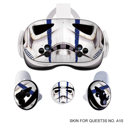 Skin Stickers for Meta Quest 3S VR Headset & Controllers – Vinyl Protective Decals with Halloween Pattern for Oculus 3S