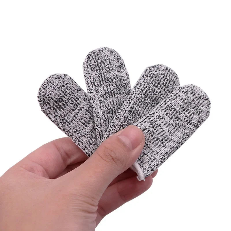 10 Pcs Finger Cots – Thumb Protector & Anti-Cut Fingertips Sleeve, Flexible & Resistant Protection for Work & DIY