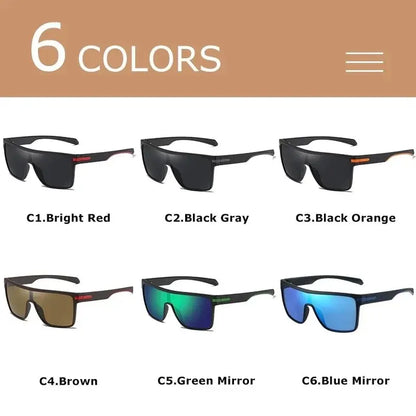 CRIXALIS Polarized Fashion Sunglasses for Men and Women - Square Oversized, Anti-Glare UV400 Protection, Driver Mirror Sun Glasses
