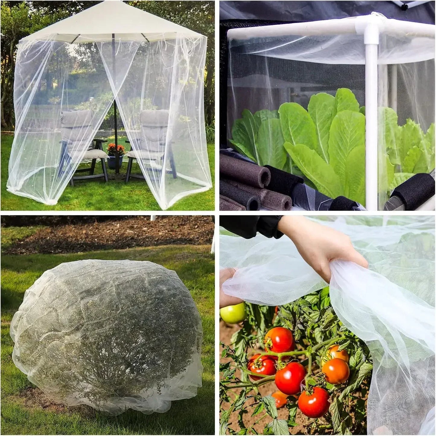 Garden Mesh Screen Barrier – Reusable Protective Cover for Flowers, Crops, Greenhouse, Bird & Insect Protection