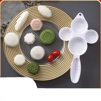 Mung Bean Cake Mold Press – Hand-Pressed Mooncake & Dessert Baking Embossed Cake Shaping Bowl Mold Tool