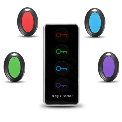 5-Piece Wireless Key & Wallet Finder Set - Remote Control Locator with 1 Transmitter and 4 Receivers for TV, Keys, and More