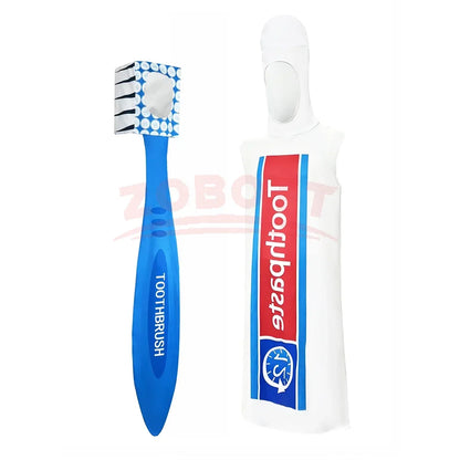 Couples Toothbrush & Toothpaste Cosplay Costume - Funny Halloween Role-Play Party & Performance Outfit
