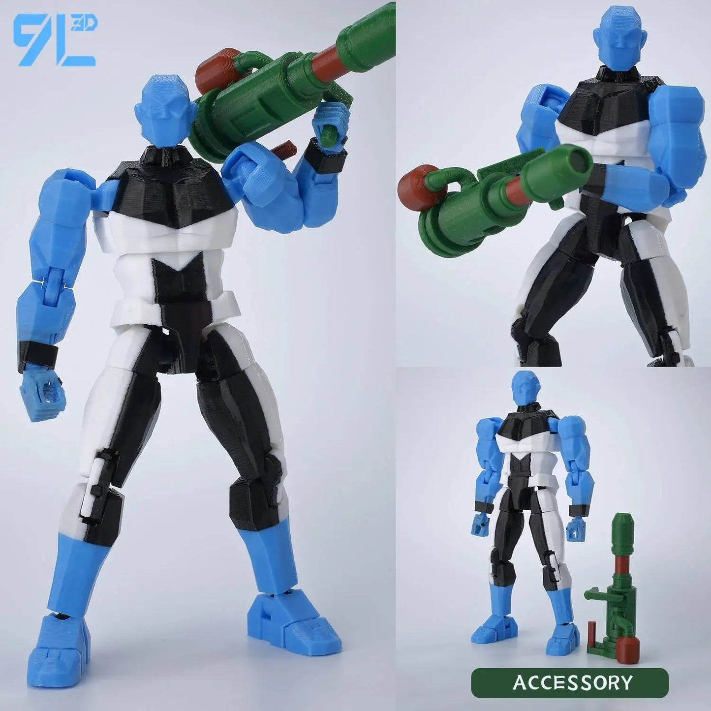 9L3D Lucky 13 Invincible Boy Action Figure – 3D Printed Multi-Jointed Poseable Anime Collectible Model Toy Gift
