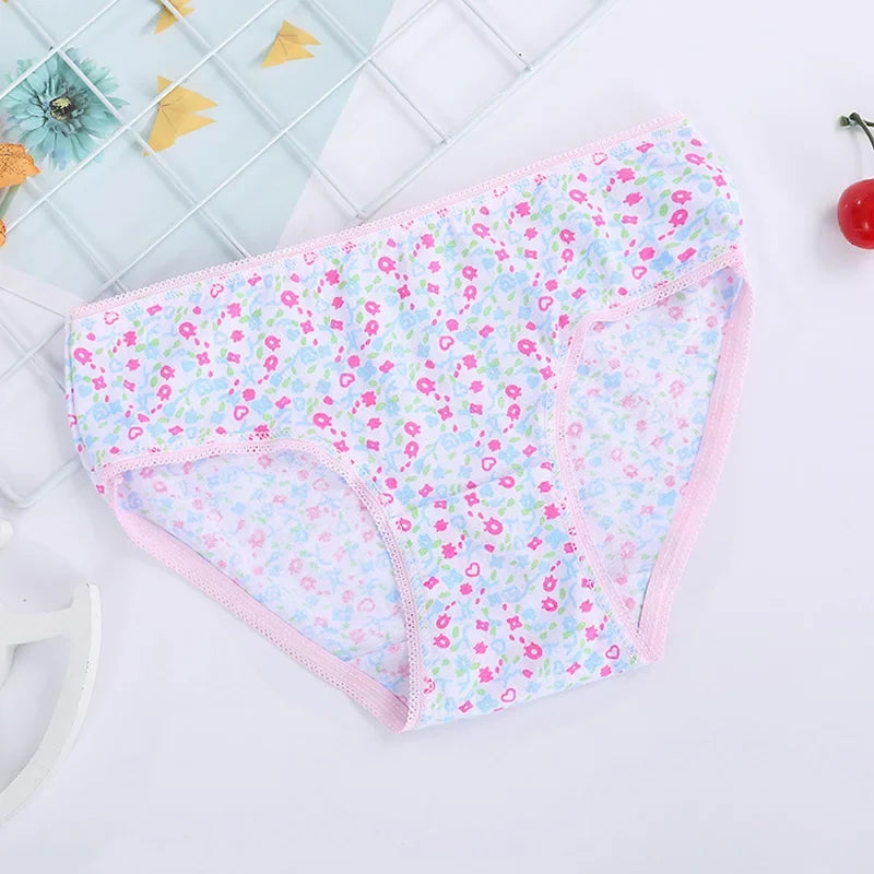 1/3/6/12 Pcs Girls Cotton Panties Set - Cute Print Kids Briefs Soft Breathable Children Underwear Shorts