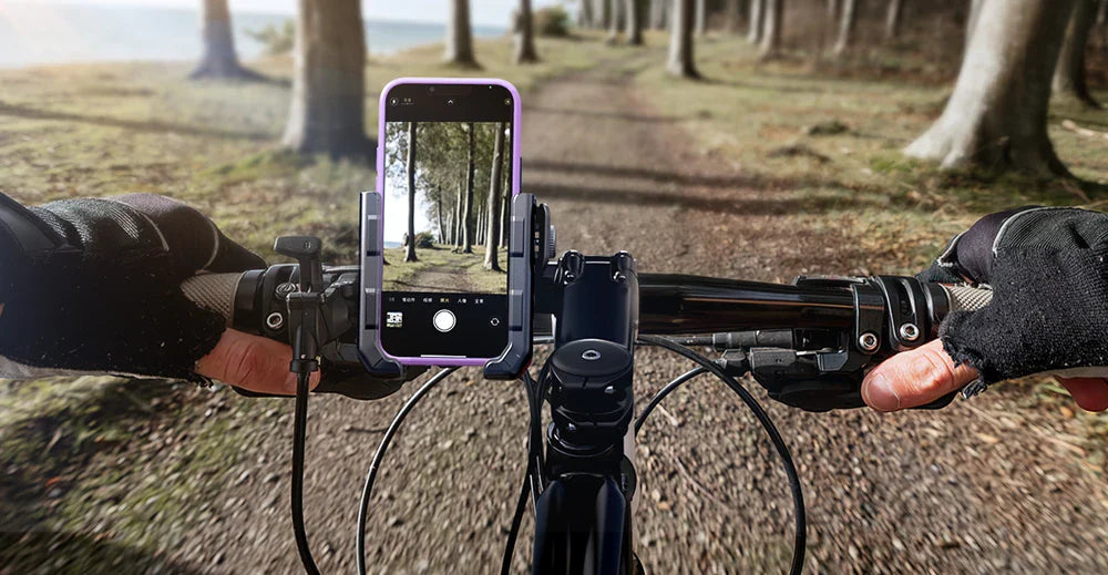 Joyroom 2024 Universal Bike & Motorcycle Phone Holder – One-Hand Operation Shockproof Mount for 4.7-7" Phones