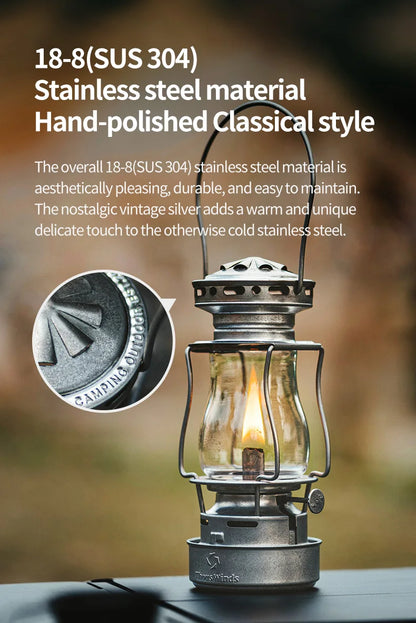 ThousWinds Twilight Kerosene Camping Lantern – Portable Retro Oil Lamp for Outdoor Picnic and Backpacking