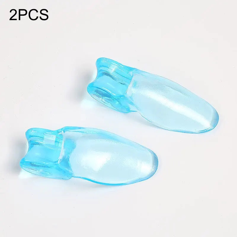 2PC Silicone Toe Splitter & Correction Device – Hallux Valgus Relief, Toe Sleeve for Large Foot Bone Separation, Manicure Tools