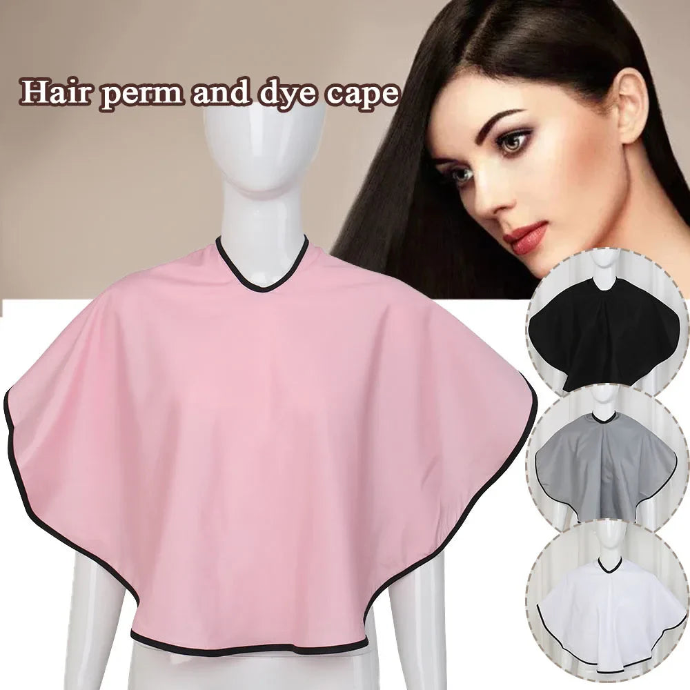 Hair Dye Tools – Short Square Black Waterproof Hairdressing Cape, Barber Salon Cutting Cloth Wrap