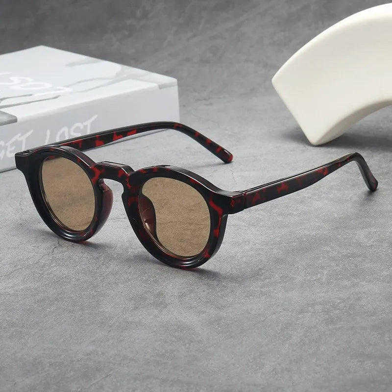 2025 Retro Round Small Frame Sunglasses — High-End UV Resistant Shades for Men & Women, Fashion Trend