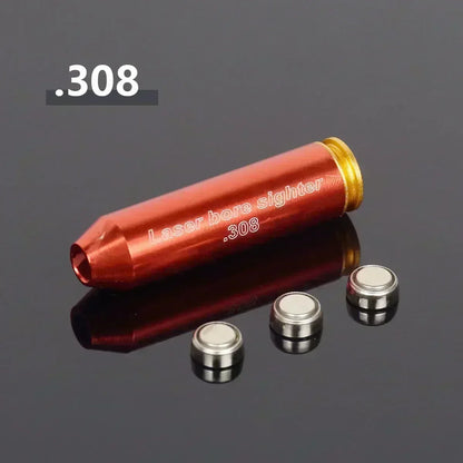 Multi-Caliber Laser Bore Sighter — 12GA, 20GA, 5.45x39, 7.62x39, 9x19mm, .223, .308, .338 Training Cartridge