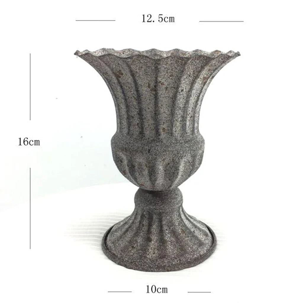 Metal Flower Vase & Candle Holder — Table Centerpiece for Wedding, Anniversary, Party & Hanging Decorations