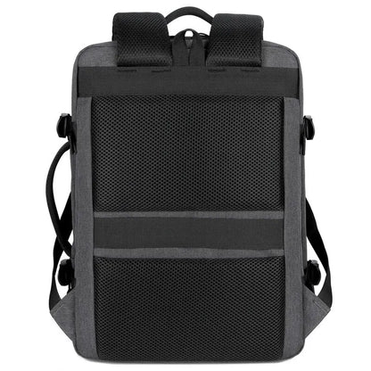 Classic Men's Travel Backpack | Business & School | Expandable USB Bag | Large Capacity Laptop Waterproof Fashion