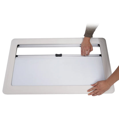 Aluminum RV Hinged Push-Out Window – Caravan & Camper Trailer Accessory, 900x500mm / 450x500mm
