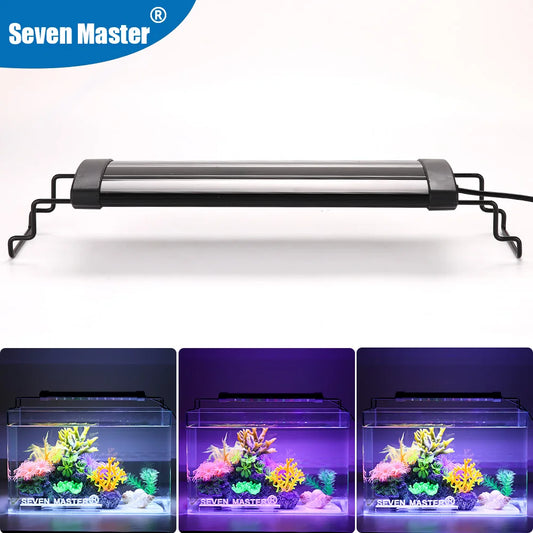 Aluminum Alloy Aquarium Lamp - Clip-On Fish Tank Light for Plant Growth & Bracket Mount