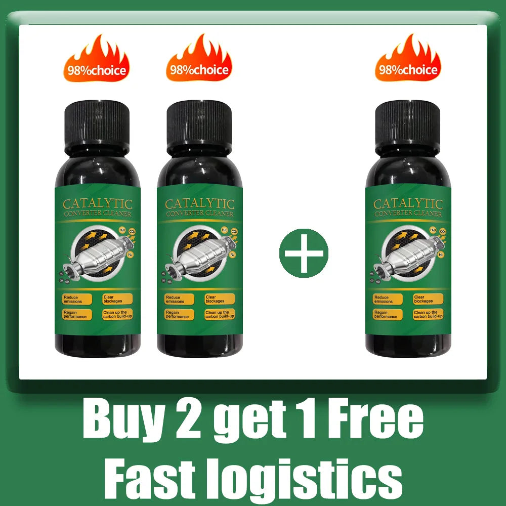 Powerful Three-Way Catalytic Converter Cleaner – Heavy Duty Car Carbon Deposit & Sludge Removal All-Purpose Engine Cleaning Solution