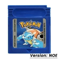 Pokemon GBC Game Cartridge — Red, Blue, Crystal, Gold, Green, Silver, Yellow 16-Bit for GB/SP