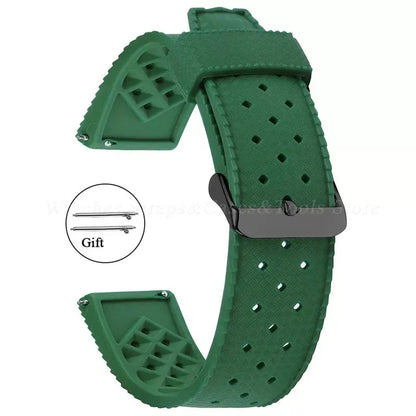 Premium Tropic Silicone Watch Strap – 20mm & 22mm Quick Release Waterproof Rubber Bracelet for Seiko, Oris & Omega