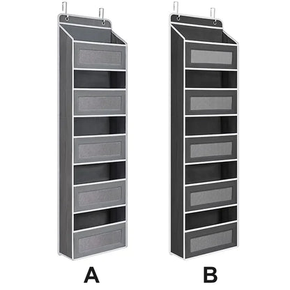 5-Layer Door Hanging Storage Organizer - Wall Mounted Space Saver for Camping, Bedroom & Closet Use