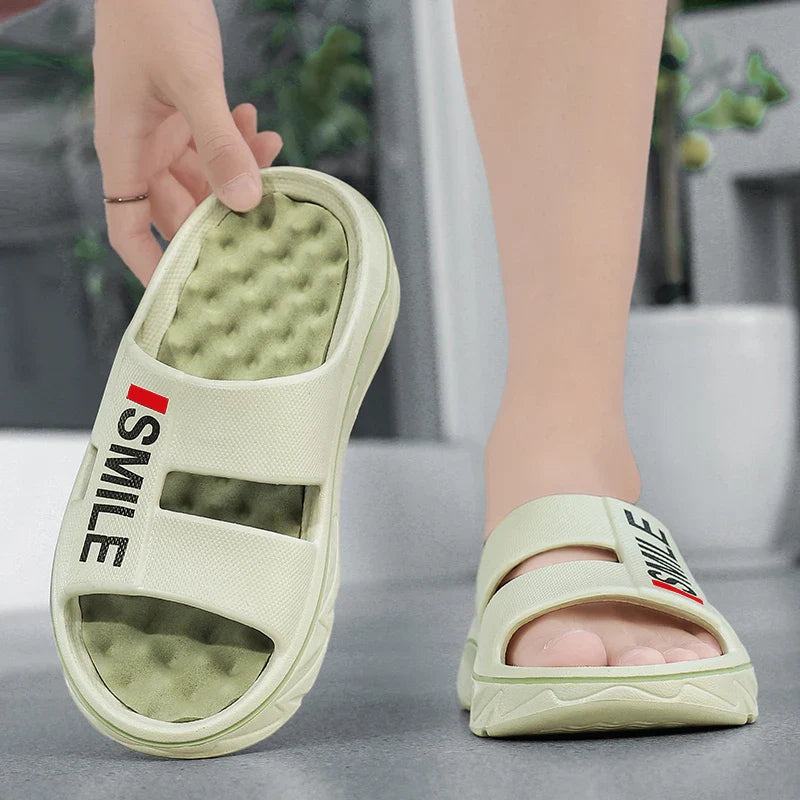 Summer Men’s Massage Slippers – Indoor Outdoor Soft Slides, Beach Sandals & Casual Flip-Flops