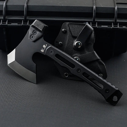 HX OUTDOORS Mercenary Full Tang Camping Axe – Tactical Hatchet, Multifunctional Hunting Tool & Tomahawk Hammer