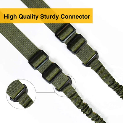 Two Points Rifle Sling with Length Adjuster | Traditional Sling with QD Metal Hook | Outdoor Tactical Sling Shoulder Straps