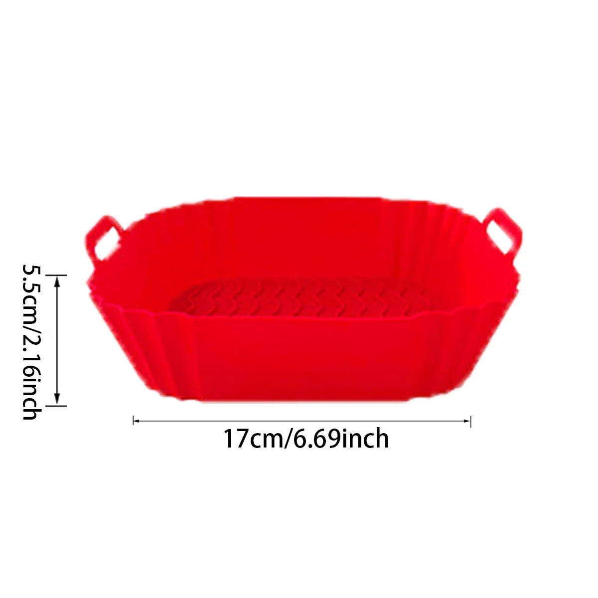 Reusable Silicone Air Fryer Liner Basket with Non-Stick Baking Tray & Pizza Pan for Kitchen Cooking