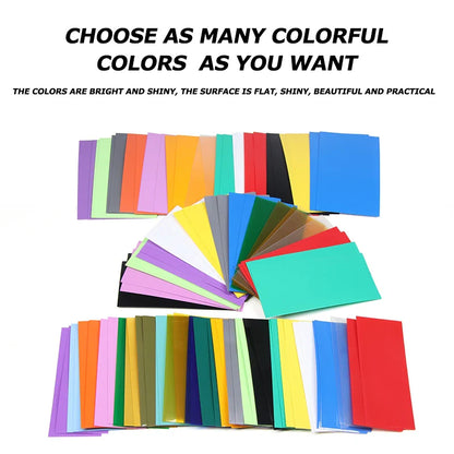 18650 PVC Heat Shrink Wrap Tubing – Pre-Cut Insulated Battery Sleeves (20/50/100pcs) Protective Shrink Film Cases