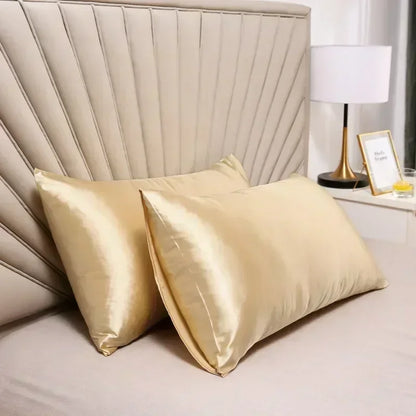100% Natural Mulberry Silk Pillowcase - Real Silk Hair & Skin Care Bedding Cover with Custom Size Options