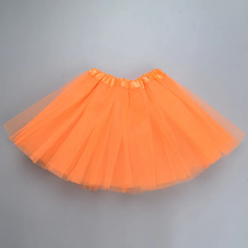 Girls’ Tulle Tutu Skirt – 3-Layer Ballet Mini Skirt for Dance, Birthday Party, Princess Dress 2-8Y