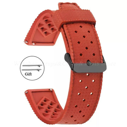 Premium Tropic Silicone Watch Strap – 20mm & 22mm Quick Release Waterproof Rubber Bracelet for Seiko, Oris & Omega