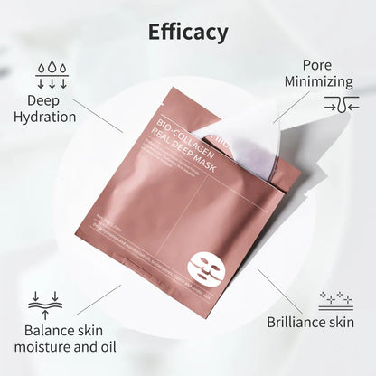 4PCS Collagen Sleeping Masks – Hydrating, Moisturizing & Whitening for Smooth, Translucent Skin