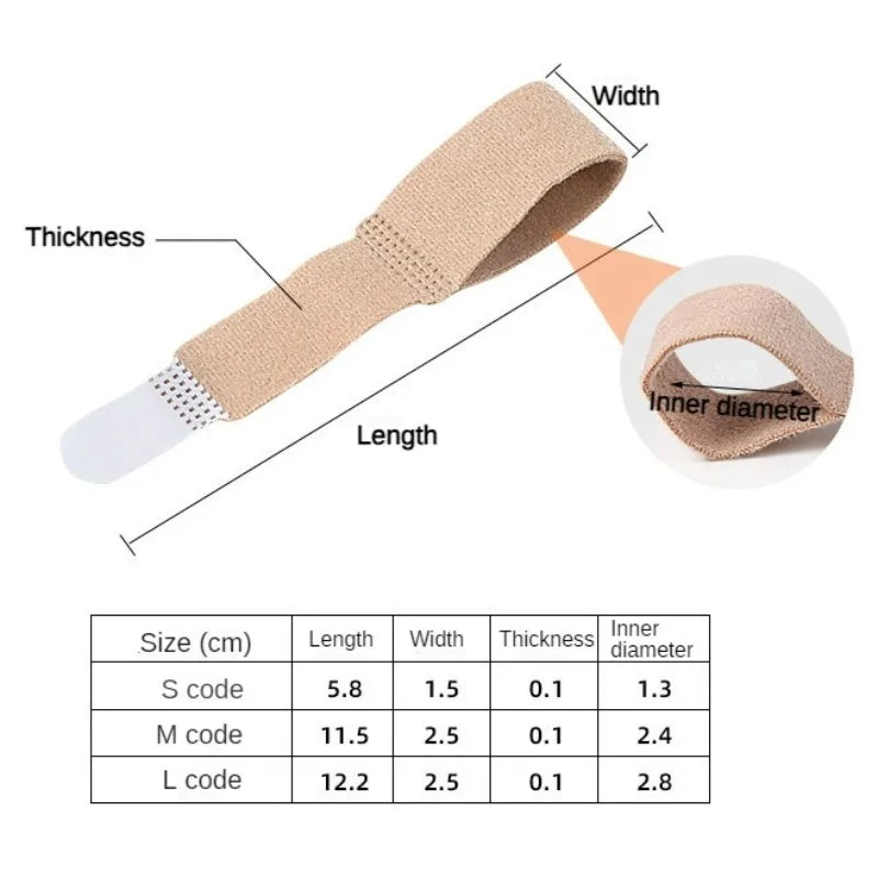 Toe & Finger Straightener Tape – Hammer Toe, Hallux Valgus Corrector Bandage with Separator Splint Wraps, Foot Care Supply