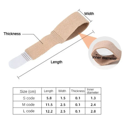 Toe & Finger Straightener Tape – Hammer Toe, Hallux Valgus Corrector Bandage with Separator Splint Wraps, Foot Care Supply