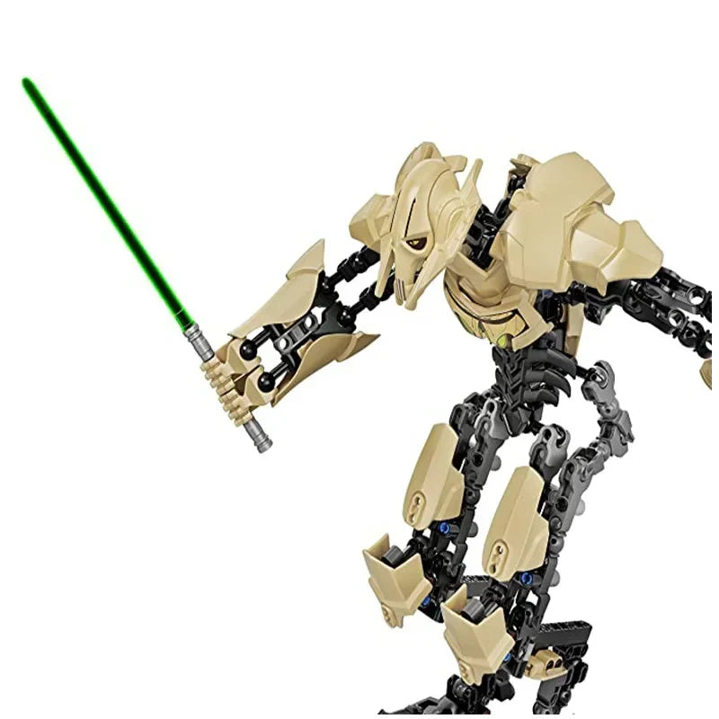 32cm KSZ714 Star Toy Anime General Grievous Action Figure with Lightsaber Building Blocks Model – Robot Combat Gift