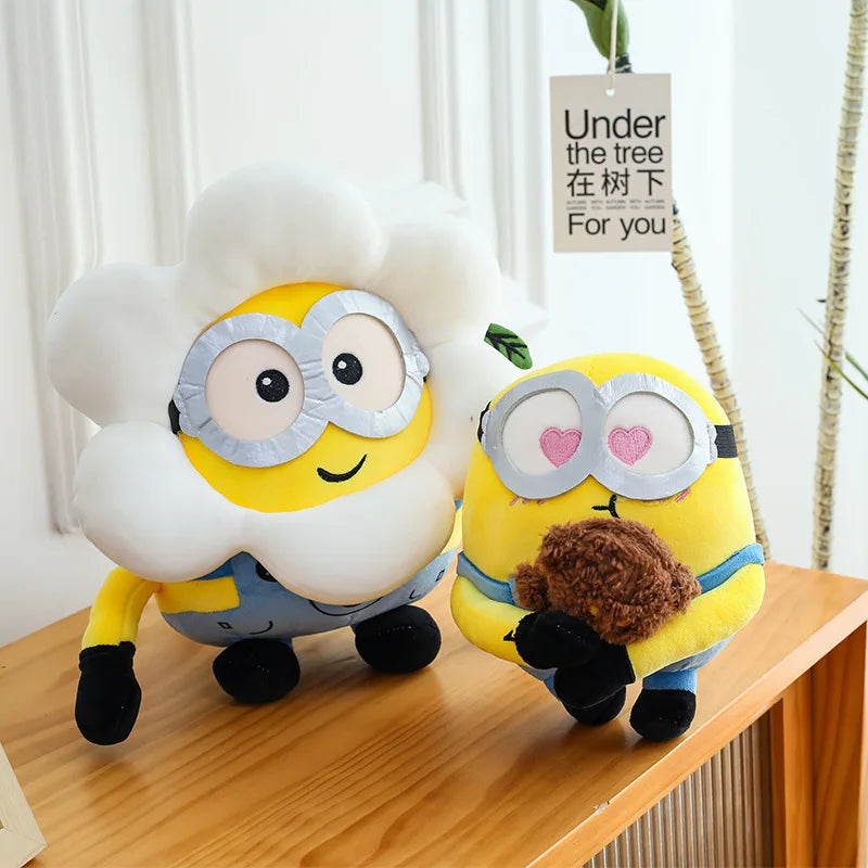 25cm Minions Plush Toy — Cute Bob & Stuart Soft Dolls, Movie Character Stuffed Toys, Christmas & Birthday Gifts for Kids