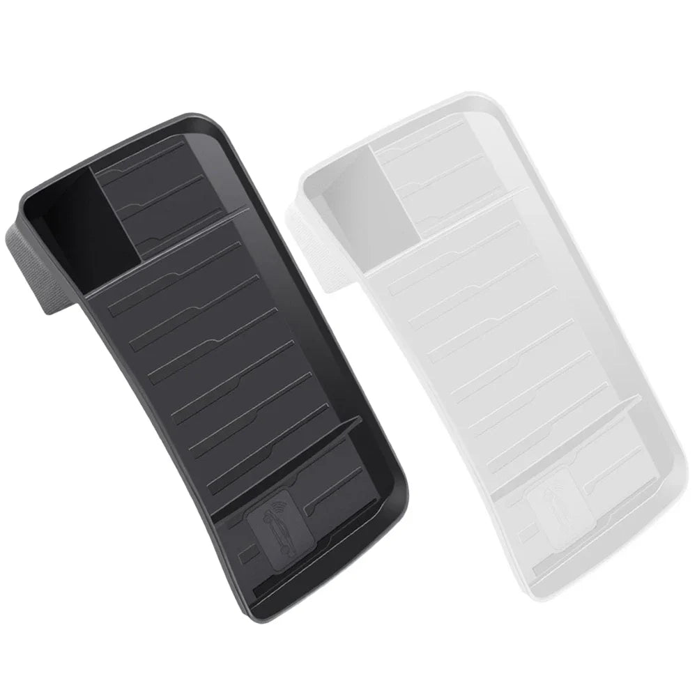Tesla Model 3 & Y Rear Screen Storage Box – Hidden TPE Organizer Tray & Tissue Box for Interior Accessories