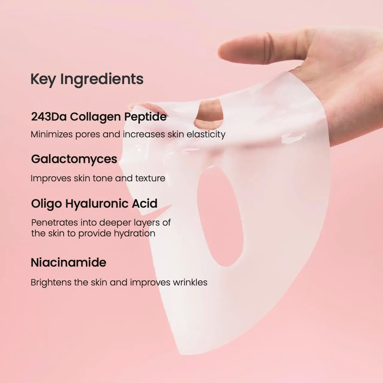BIODANCE Bio-Collagen Deep Hydrating Gel Mask – Night Moisturizing Face Mask for Pore Care & Skin Elasticity (4 Pcs Box)