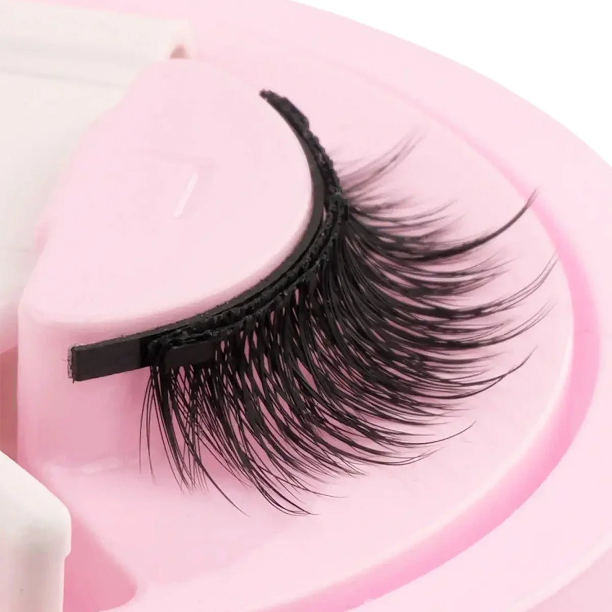 Reusable Magnetic Eyelashes Set – Natural Curly Fluffy False Lashes with Tweezers, No Glue Needed Makeup